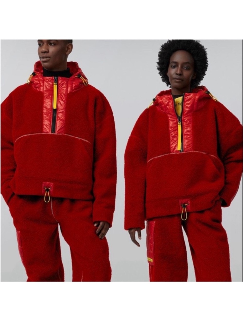 NEW NWT Canada Goose x Pyer Moss CG Disc Wool-blend Anorak Jacket Red Size Large